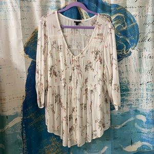 Gauze baby doll top.